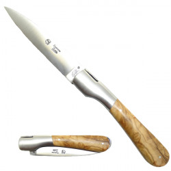 Coffret cadeau: couteau Corse en bois d'olivier + saucisson